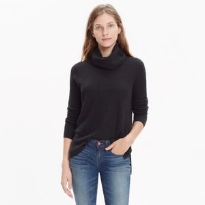 Madewell Ribbed Turtleneck Cowl Sweater